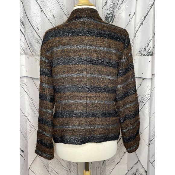 Elliott Lauren Moto Style Jacket Black Brown Jacket 14 - Picture 5 of 5